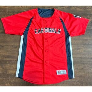 Kids St Louis Cardinals Baseball Jersey YXL 16-18  Button Up True Fan Series